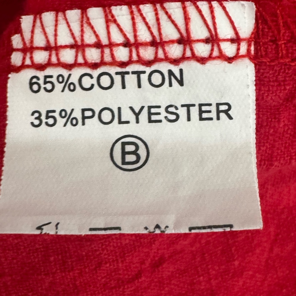 Red Tiered Mini Dress Boho V Neck Short Sleeve Pockets Summer Size M Fancyinn - Picture 8 of 8